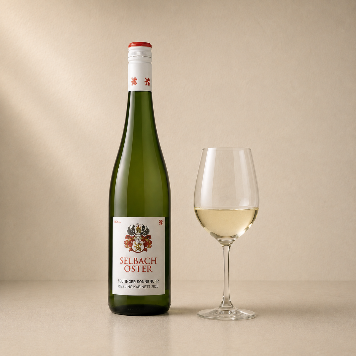 Selbach-Oster — Zeltinger Sonnenuhr Riesling Kabinett Mosel, Tyskland